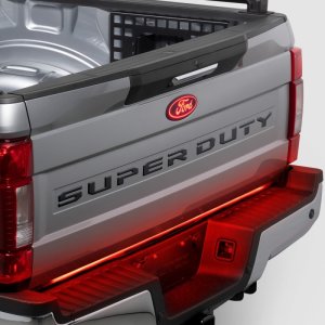 Ford F450 Tailgate Lettering Kit - Putco - Super Duty - Black Platinum - `23-`26