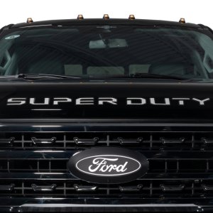 Ford F450 Lettering Emblems - Hood - Putco - Stainless Steel - `23-`26