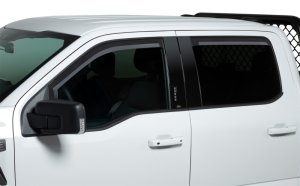 Ford F-250 Window Visors - Front + Rear - Putco - Element - Matte Black - `24-`27