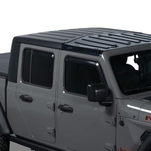 Jeep Wrangler Window Visors - Front + Rear - Putco - Element - Matte Black - `18-`26 Jeep Wrangler Window Visors - Front + Rear - Putco - Element - Matte Black - `18-`26