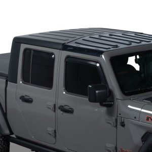 Jeep Wrangler Window Visors - Front + Rear - Putco - Element - Matte Black - `18-`26 Jeep Wrangler Window Visors - Front + Rear - Putco - Element - Matte Black - `18-`26