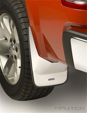 GMC Sierra Form Fitted Mud Skins - Rear - Putco - Stainless Steel - `07-`13
