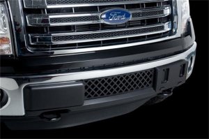 Ford F-150 Bumper Grille Inserts - Putco - Stainless Steel, Diamond Style - Black Diamond - `11-`14