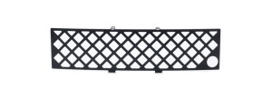 Ford F-150 Bumper Grille Inserts - Putco - SS Black Diamond with Heater Plug Opening - Black - `11-`14