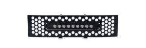 Ford F-150 Bumper Grille Inserts - Putco - SS Punch w/ 10in Luminix Light Bar - Black - `11-`14