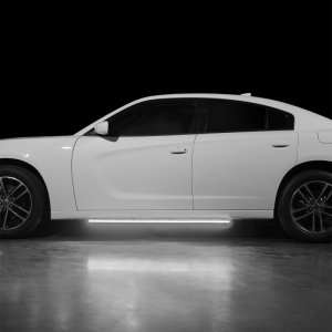 Dodge Charger E-Blade Lights - Putco - Blade Rocker Kits Sideliners - Red/Blue with White Override - `11-`23