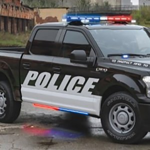 Ford F-150 Blade Rocker Kits - Putco - Sideliners w/ White Override - Red & White - `15-`23