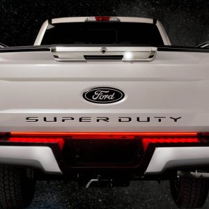 Ford F-Series Super Duty Tailgate Light Bar - Putco - Blade LED with Quick Connect Harness - Red - `17-`19