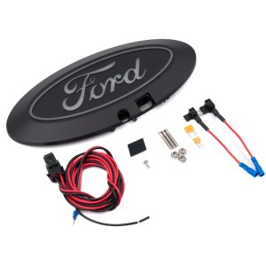 Ford F-150 LED Emblem - Front - Putco - Luminix with Camera CutOut - White - `21-`23