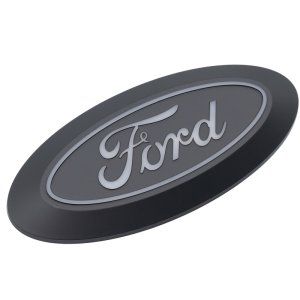 Ford F-150 LED Emblems - Front - Putco - Luminix - Matte Black - `24-`26