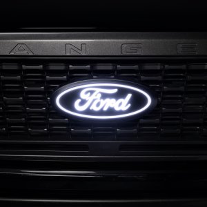 Ford Ranger LED Grille Emblem - Front - Putco - Luminix - White - `19-`24