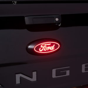 Ford Ranger Tailgate Emblem - Rear - Putco - Luminix LED - Red - `19-`23