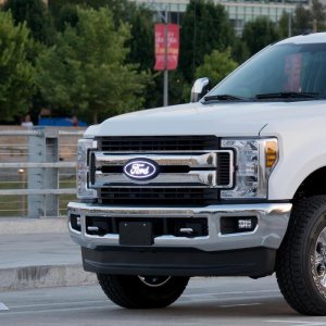 Ford F350 LED Emblem - Front - Putco - Luminix - White - `17-`26