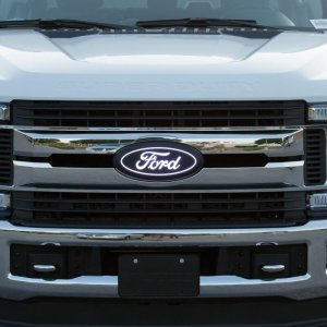 Ford F350 LED Emblem - Front - Putco - Luminix - White - `17-`26