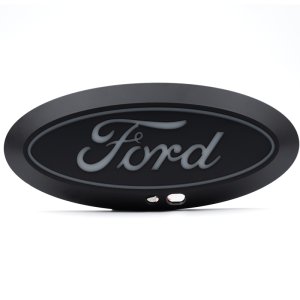 Ford F350 LED Emblem - Front - Putco - Luminix with Camera CutOut - White - `17-`19