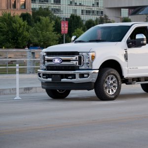 Ford Super Duty LED Emblem - Front - Putco - Luminix - White - `20-`22