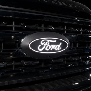 Ford F-150 LED Emblem - Front - Putco - Luminix - Matte Black - `23-`24