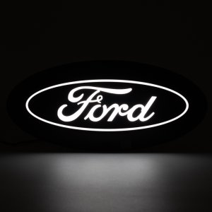 Ford Ranger LED Emblem - Front - Putco - Luminix - Matte Black - `23-`24