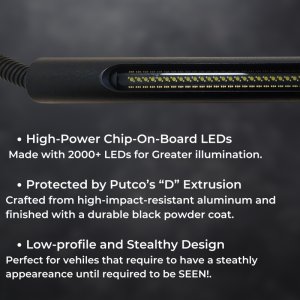 Chevrolet Silverado 3500 Tailgate Light Bar - Putco - Blade Rocker Kits - Amber/White - `15-`26