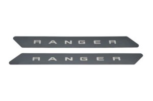 Ford Ranger Door Sills - Putco - Black Platinum with laser-etched RANGER logo (2 pcs) - Black Platinum - `19-`20