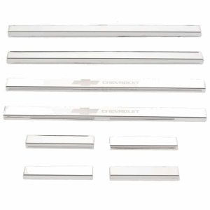 Chevrolet Silverado Door Sills - Putco - Chevrolet Etching - Stainless Steel - `14-`19