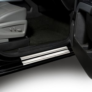 Chevrolet Silverado Door Sills - Putco - Chevrolet Etching - Stainless Steel - `14-`18 Chevrolet Silverado Door Sills - Putco - Chevrolet Etching - Stainless Steel - `14-`18