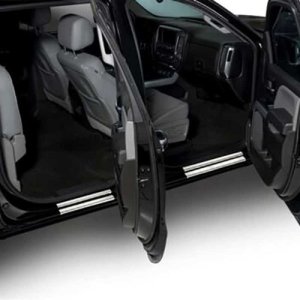 Chevrolet Silverado Door Sills - Putco - Chevrolet Etching - Stainless Steel - `14-`18 Chevrolet Silverado Door Sills - Putco - Chevrolet Etching - Stainless Steel - `14-`18