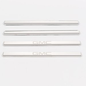GMC Sierra Door Sills - Putco - Stainless Steel w/ GMC Etching - `19-`26 GMC Sierra Door Sills - Putco - Stainless Steel w/ GMC Etching - `19-`26