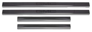 GMC Sierra 1500 Door Sills - Putco - Stainless Steel with GMC Etching - Black Platinum - `19-`26