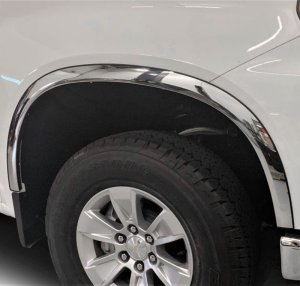 Chevrolet Silverado 1500 Fender Trim - Putco - Polished Stainless steel or Black platinum - `19-`26 Chevrolet Silverado 1500 Fender Trim - Putco - Polished Stainless steel or Black platinum - `19-`26