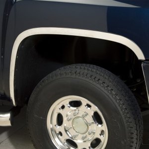 GMC Sierra HD Fender Trim - Putco - Stainless Steel - Polished Stainless steel or Black platinum - `07-`10