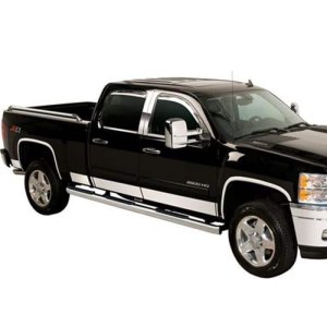 Chevrolet Silverado 1500 Rocker Panels - Putco - Premium - Stainless Steel - `14-`18 Chevrolet Silverado 1500 Rocker Panels - Putco - Premium - Stainless Steel - `14-`18