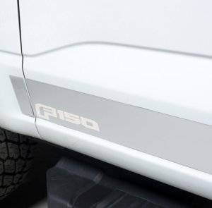 Ford F-150 Rocker Panels - Putco - 7in Wide, F-150 Logo - Stainless Steel - `09-`14 Ford F-150 Rocker Panels - Putco - 7in Wide, F-150 Logo - Stainless Steel - `09-`14