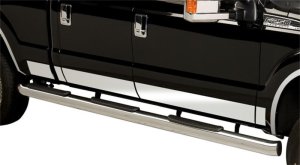 Ford F350 Rocker Panels - Putco - Premium - Stainless Steel - `17-`22