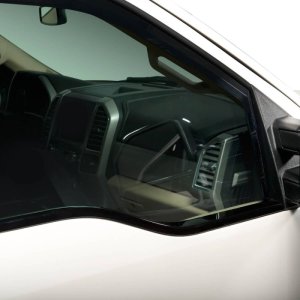 Ford F350 Tinted Window Trim Accents - Putco - ABS Plastic - Tinted - `17-`20
