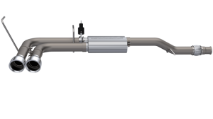 Chevrolet Silverado Performance Exhaust - Side Exit - QTP - Screamer Cat Back - `14-`18 Chevrolet Silverado Performance Exhaust - Side Exit - QTP - Screamer Cat Back - `14-`18