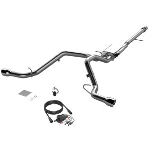 GMC Sierra 1500 Performance Exhaust - Rear - QTP - Screamer Cat-Back, Split Rear Exit - `14-`18 GMC Sierra 1500 Performance Exhaust - Rear - QTP - Screamer Cat-Back, Split Rear Exit - `14-`18