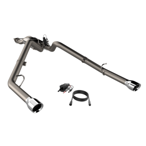Ram 1500 Performance Exhaust - Rear - QTP - Screamer Cat Back, Split Rear Exit - `19-`24