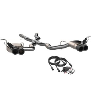 Jeep Grand Cherokee Trackhawk Performance Exhaust - QTP - Screamer Cat Back - Black - `18-`22