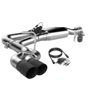 Ford F-150 Performance Exhaust - QTP - Screamer Cat Back - Black - `15-`20