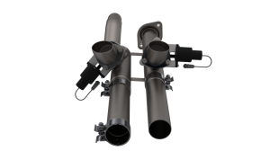 Ford F-150 Performance Exhaust - QTP - Aggressor Cutout Pipes - `17-`20 Ford F-150 Performance Exhaust - QTP - Aggressor Cutout Pipes - `17-`20