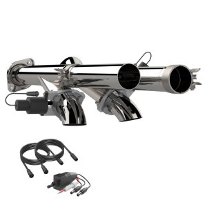 Ford F-150 Performance Exhaust - QTP - Aggressor Cutout Pipes - `17-`20 Ford F-150 Performance Exhaust - QTP - Aggressor Cutout Pipes - `17-`20