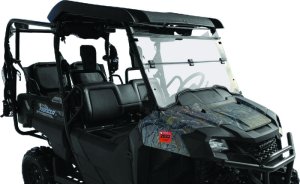 Honda Pioneer 700 Folding Windshield - QuadBoss - Windbreak Folding - `14-`22