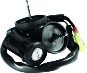 Honda TRX250 FourTrax Recon Ignition Switch - QuadBoss - 3 or 4 position keyswitch - Black - `97-`20