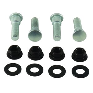 Yamaha YFM350R Raptor Wheel Stud & Nut Kit - Front/Rear - QuadBoss - Black - `04-`06