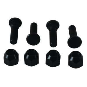 Yamaha YFM250 Bear Tracker Wheel Stud & Nut Kit - Front/Rear - QuadBoss - Black - `99-`04