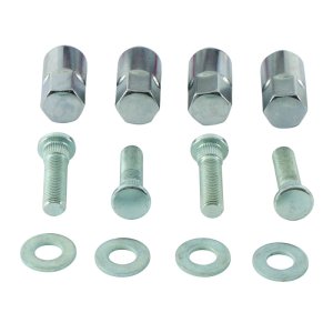 Polaris Ranger 800 EFI Wheel Stud & Nut Kit - Rear - QuadBoss - Direct O.E.M. Replacement - Black - 2014
