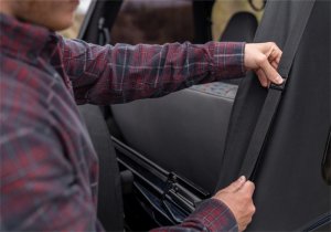 Jeep Wrangler TJ Frameless Soft Top Kit - Rampage - Frameless Trail - Black Diamond - `97-`06