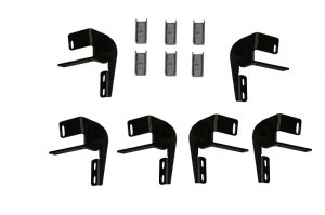 Jeep Wrangler Unlimited Step Bar Bracket Kit - Rampage - Xtremeline/Patriot Boards - Black - `07-`18 Jeep Wrangler Unlimited Step Bar Bracket Kit - Rampage - Xtremeline/Patriot Boards - Black - `07-`18
