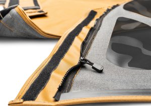 Jeep Wrangler Complete Soft Top - Rampage - Complete Kit for Full Steel Doors - Spice Denim - `97-`06